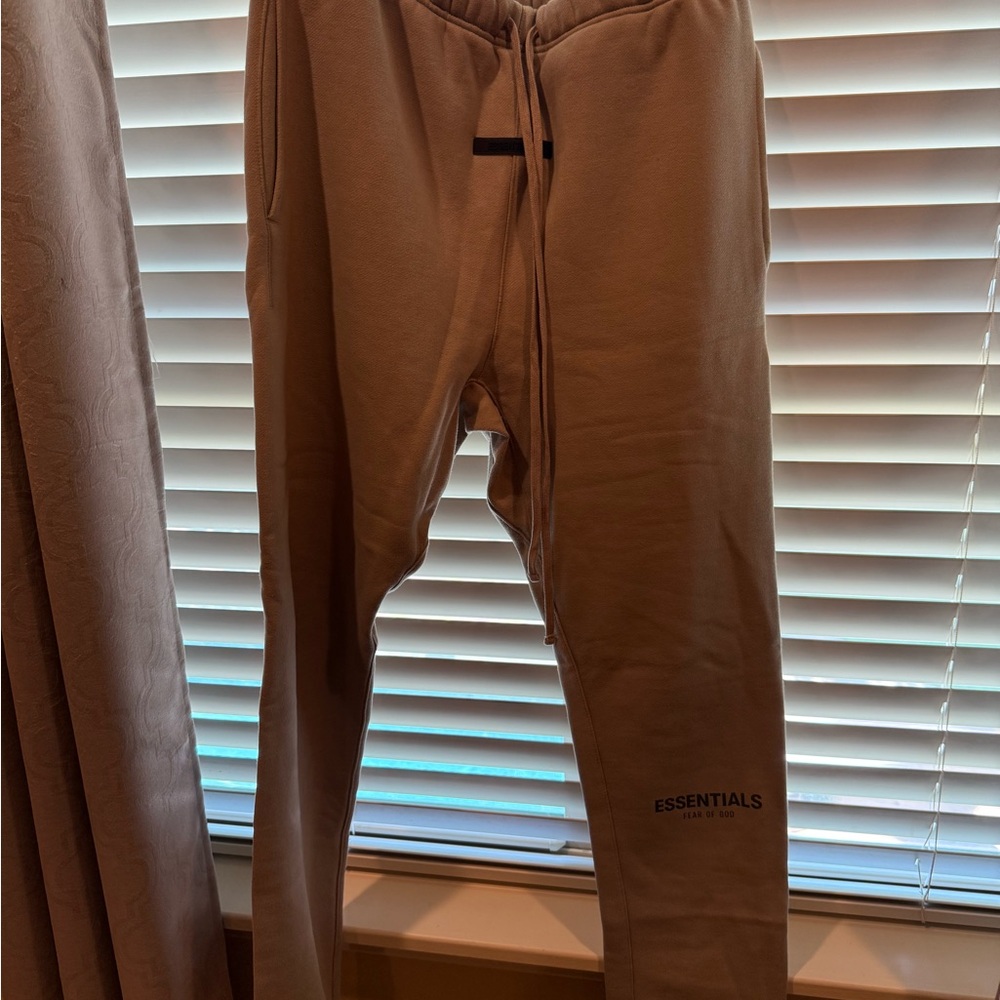 Fear of God Tan Sweatpants Relaxed Fit